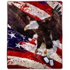 Hastings Home 8-lb Throw Blanket, Oversized Woven Sofa, Soft Comfort Bed Decor with Printed Wildlife, Bald Eagle 985741QDD